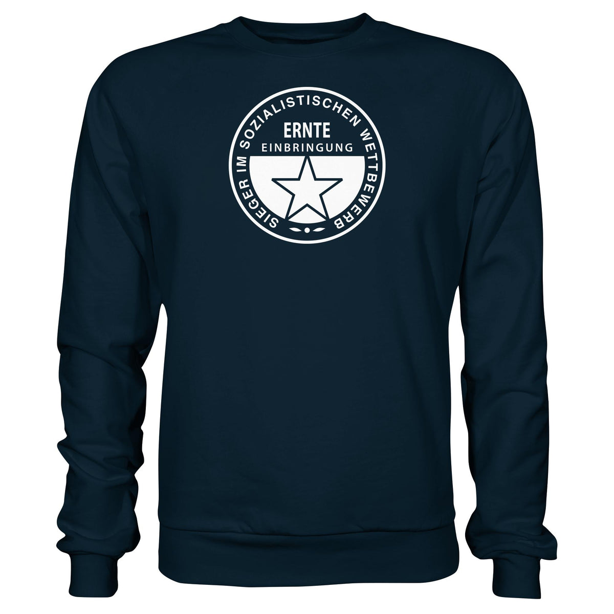 DDR Ostalgie Pullover Unisex • ERNTE-EINBRINGUNG - SIEGER (ORIGINAL-MEDAILLE)