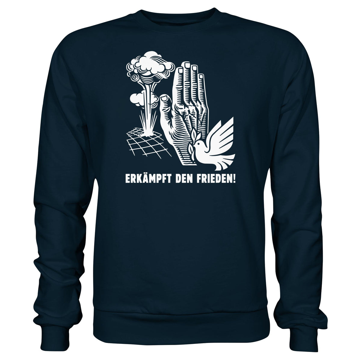 DDR Ostalgie Pullover Unisex • ERKÄMPFT DEN FRIEDEN! (ORIGINAL-PLAKAT)