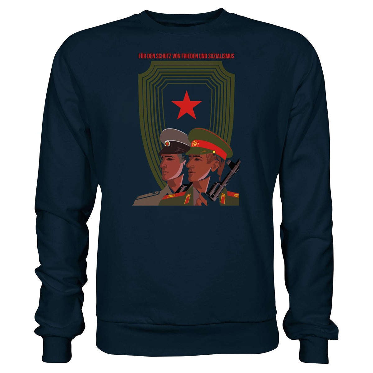 DDR Ostalgie Pullover Unisex • NVA UND CA - FÜR DEN SCHUTZ VON FRIEDEN