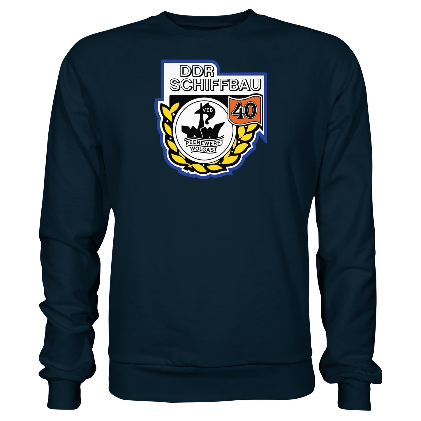DDR Ostalgie Pullover Unisex • VEB PEENEWERFT WOLGAST, DDR SCHIFFBAU