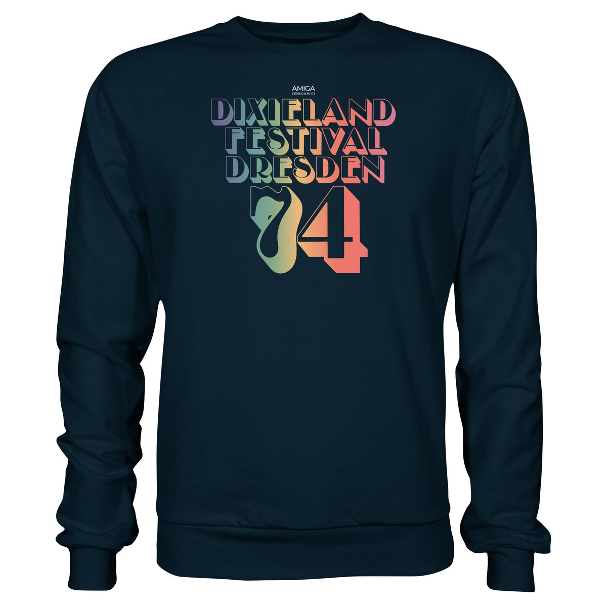 DDR Ostalgie Pullover Unisex • DIXIELAND FESTIVAL DRESDEN 1974 (ORIGINAL-PLATTE)