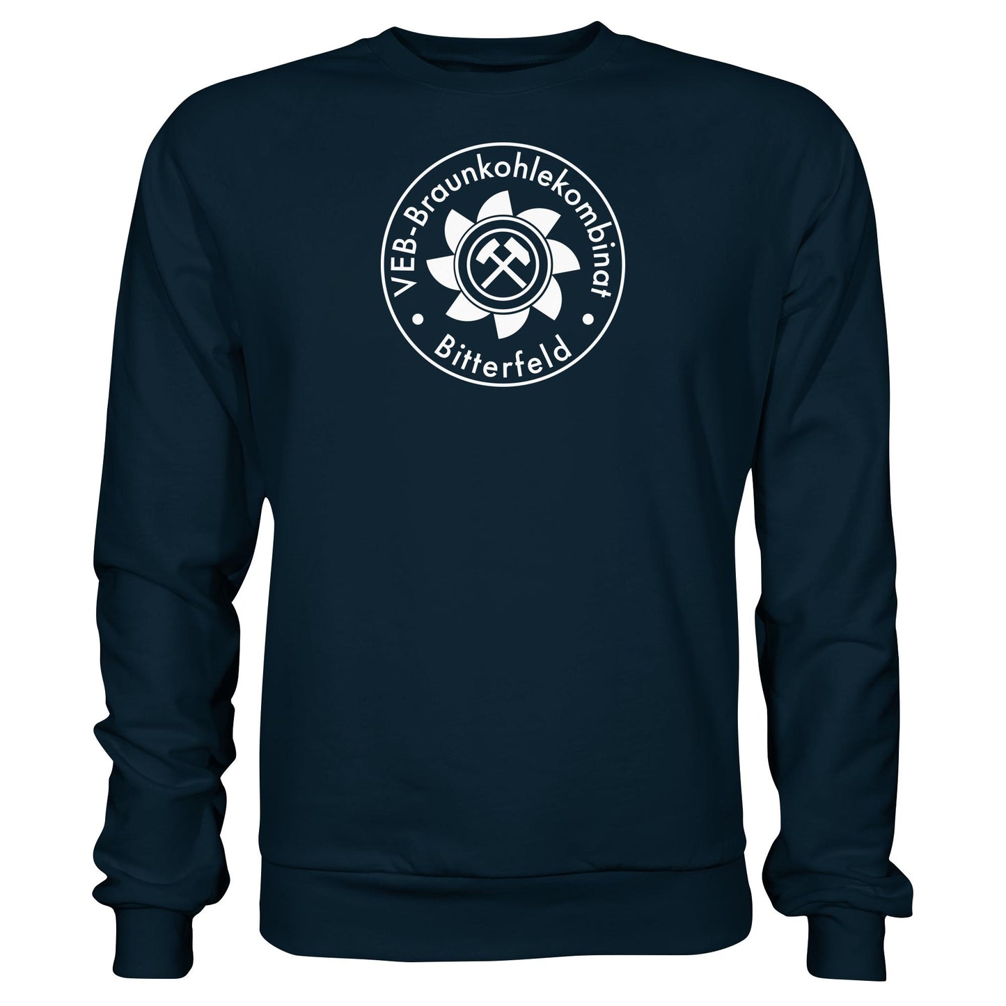 DDR Ostalgie Pullover Unisex • VEB BRAUNKOHLEKOMBINAT BITTERFELD
