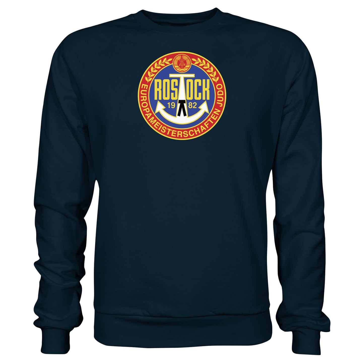 DDR Ostalgie Pullover Unisex • EUROPAMEISTERSCHAFTEN IM JUDO - ROSTOCK 1982