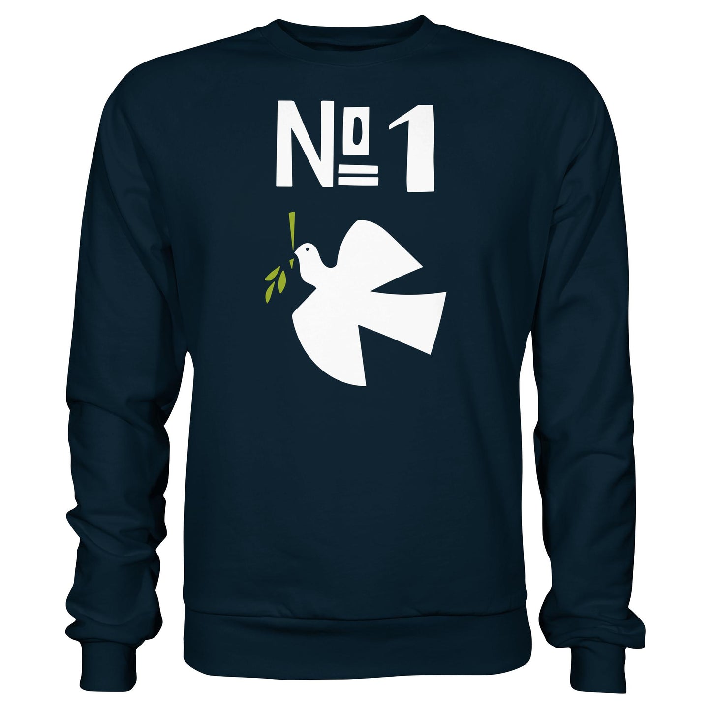 DDR Ostalgie Pullover Unisex • NO. 1 PRIORITÄT - FRIEDEN! (ORIGINAL PLAKAT)