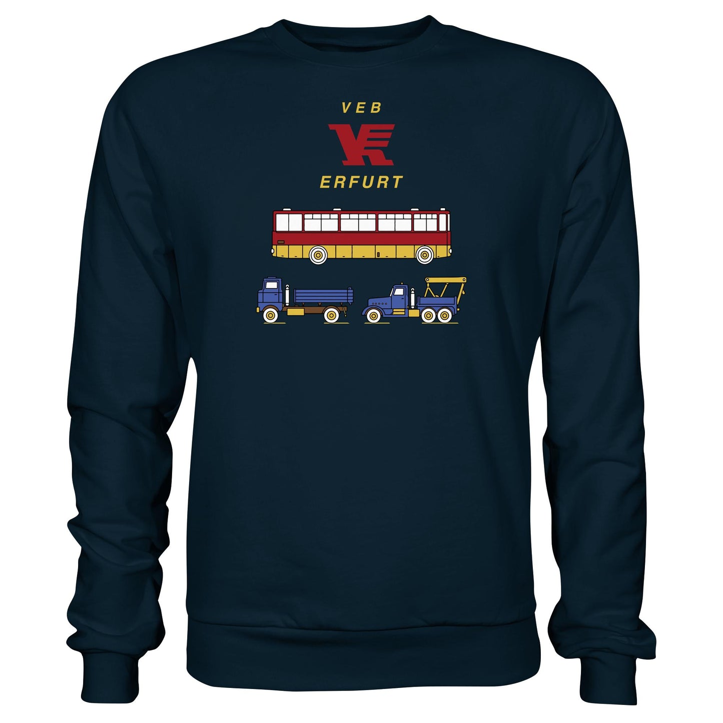 DDR Ostalgie Pullover Unisex • VEB VERKEHRSKOMBINAT ERFURT