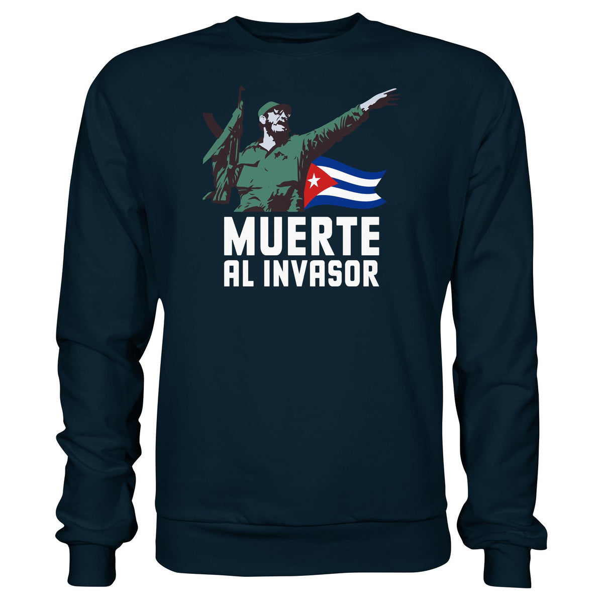 DDR Ostalgie Pullover Unisex • KUBA - MUERTE AL INVASOR