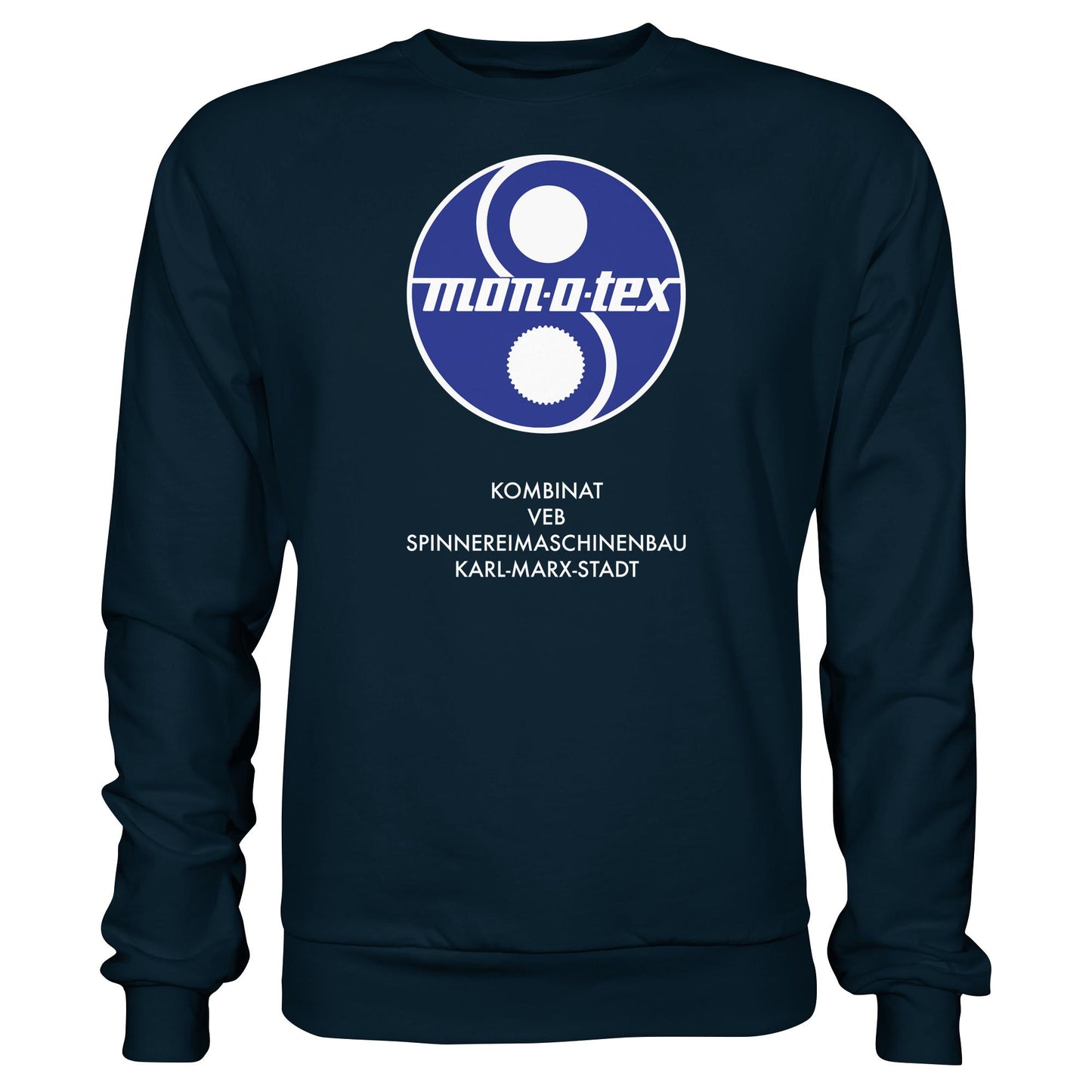 DDR Ostalgie Pullover Unisex • MONOTEX VEB KOMBINAT SPINNEREIMASCHINENBAU KARL-MARX-STADT