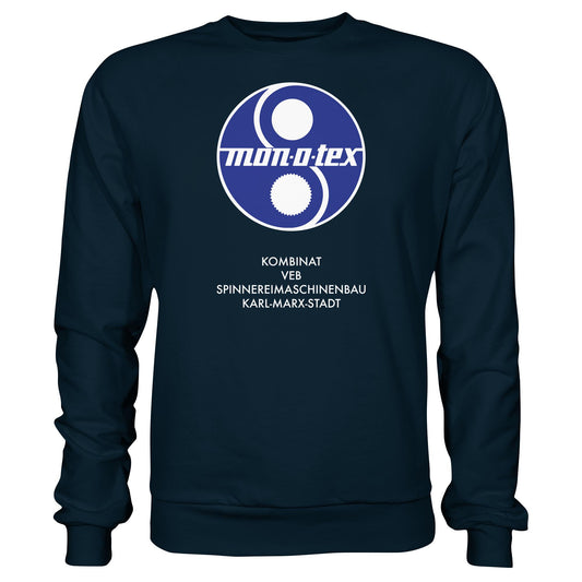 DDR Ostalgie Pullover Unisex • MONOTEX VEB KOMBINAT SPINNEREIMASCHINENBAU KARL-MARX-STADT