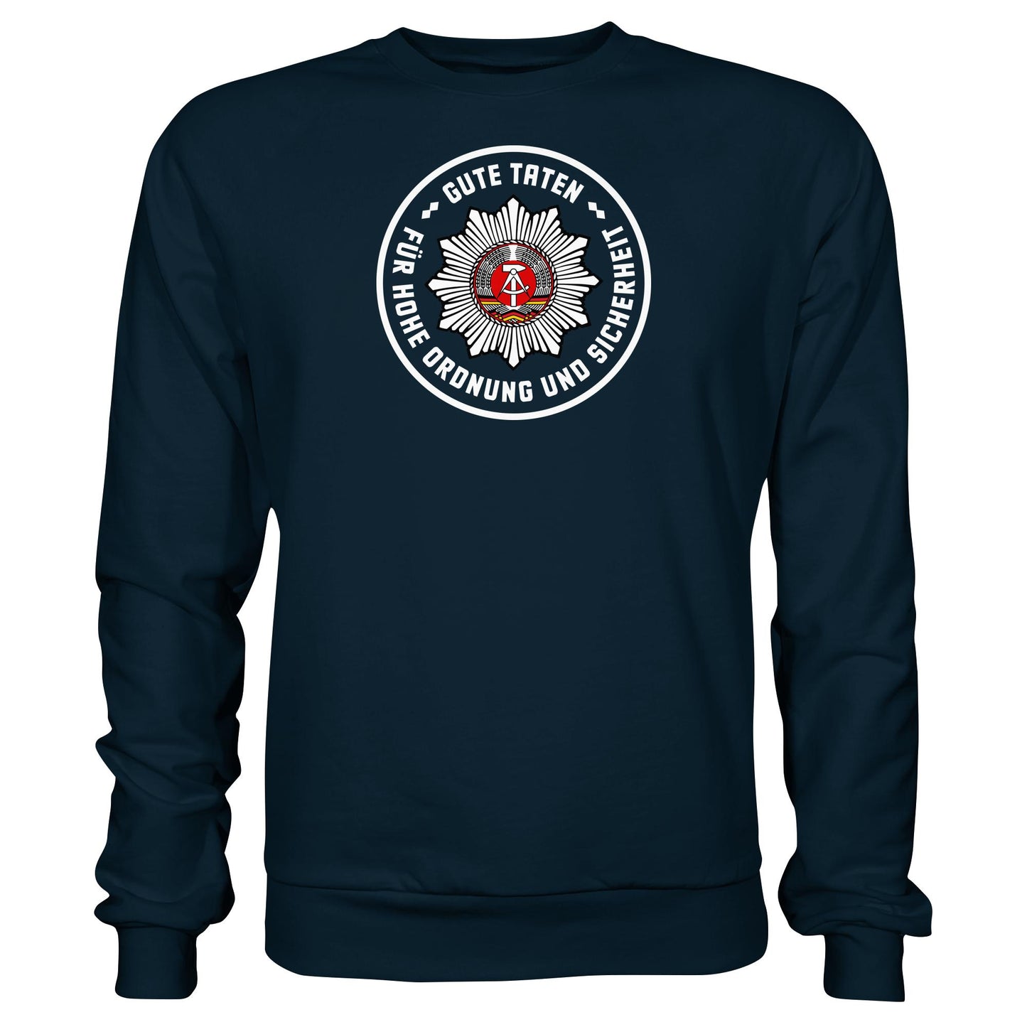 DDR Ostalgie Pullover Unisex • ABZEICHEN VOLKSPOLIZEI FÜR JUNGE PIONIERE