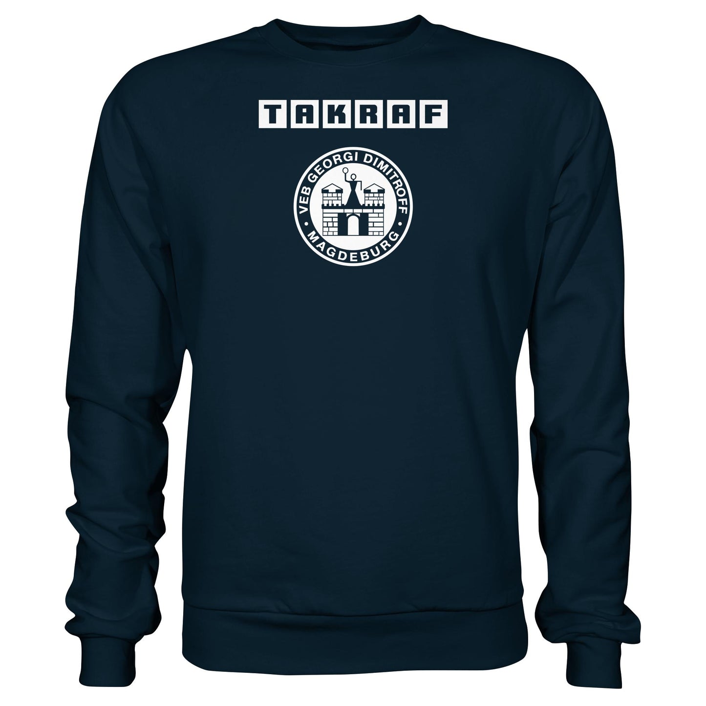 DDR Ostalgie Pullover Unisex • TAKRAF - VEB GEORGI DIMITROFF MAGDEBURG