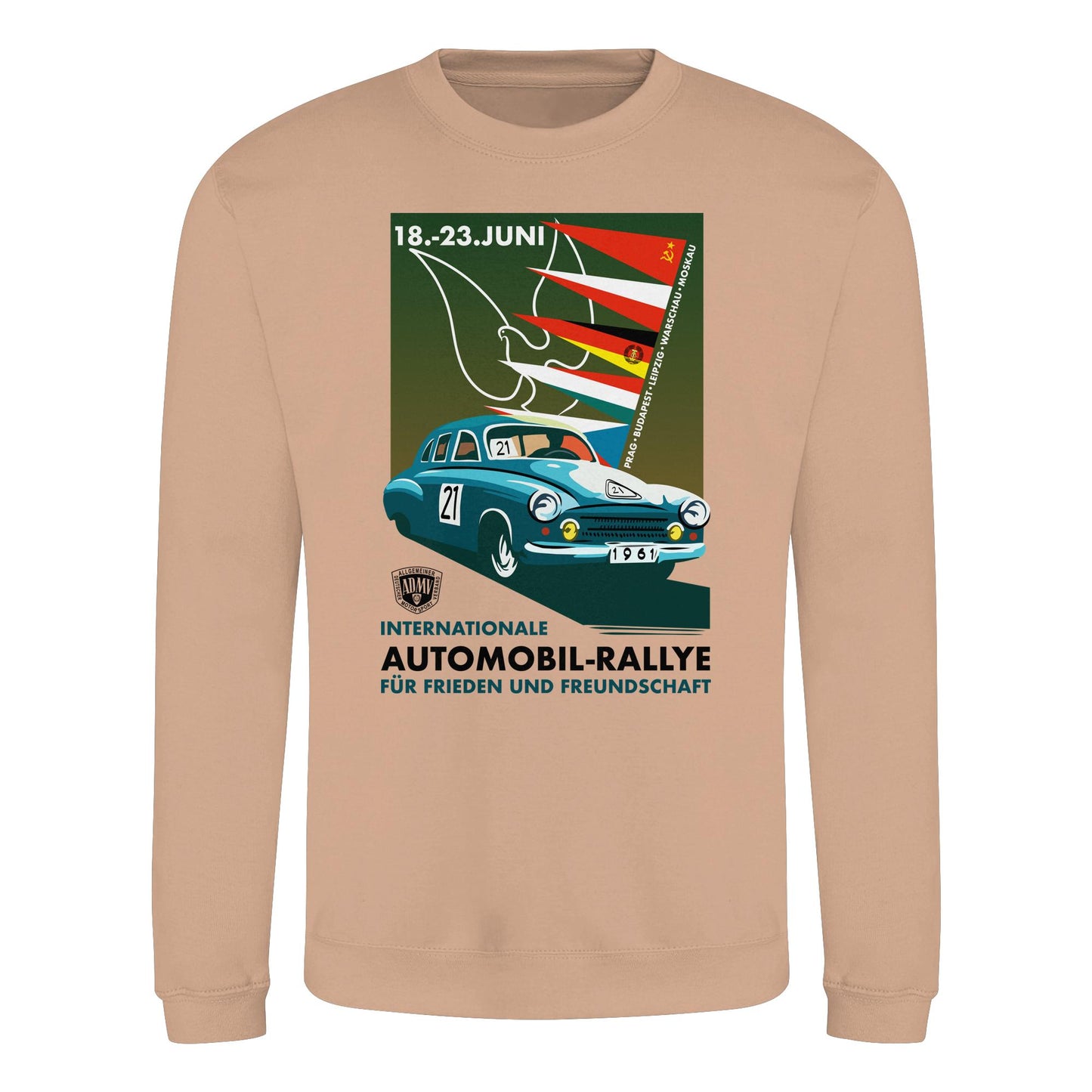 PULLOVER UNISEX • INTERNATIONALE RALLYE WARTBURG 1961 (ORIGINAL-PLAKAT)
