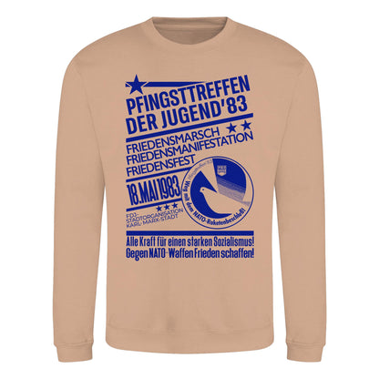 PULLOVER UNISEX • PFINGSTTREFFEN 1983 - GEGEN NATO-WAFFEN - ORIGINAL ILLUSTRATION