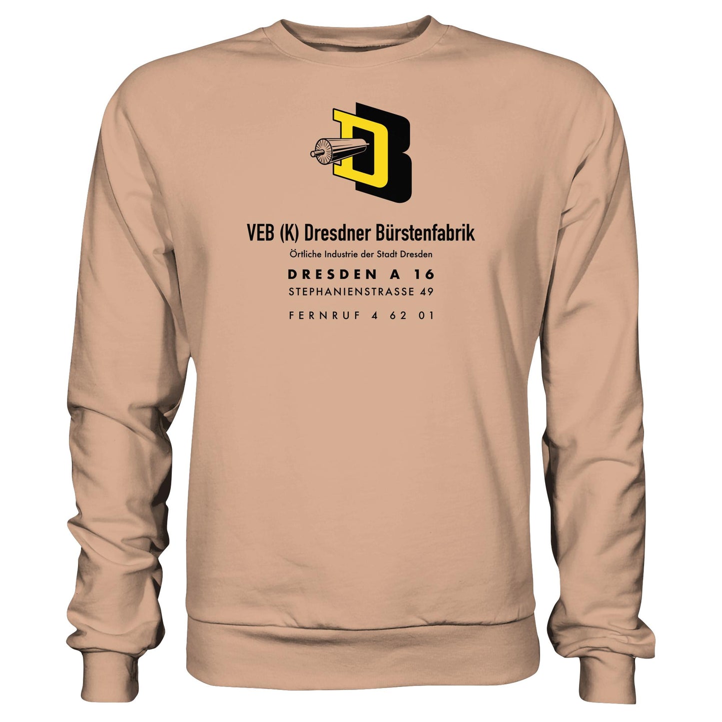 DDR Ostalgie Pullover Unisex • VEB DRESDNER BÜRSTENFABRIK