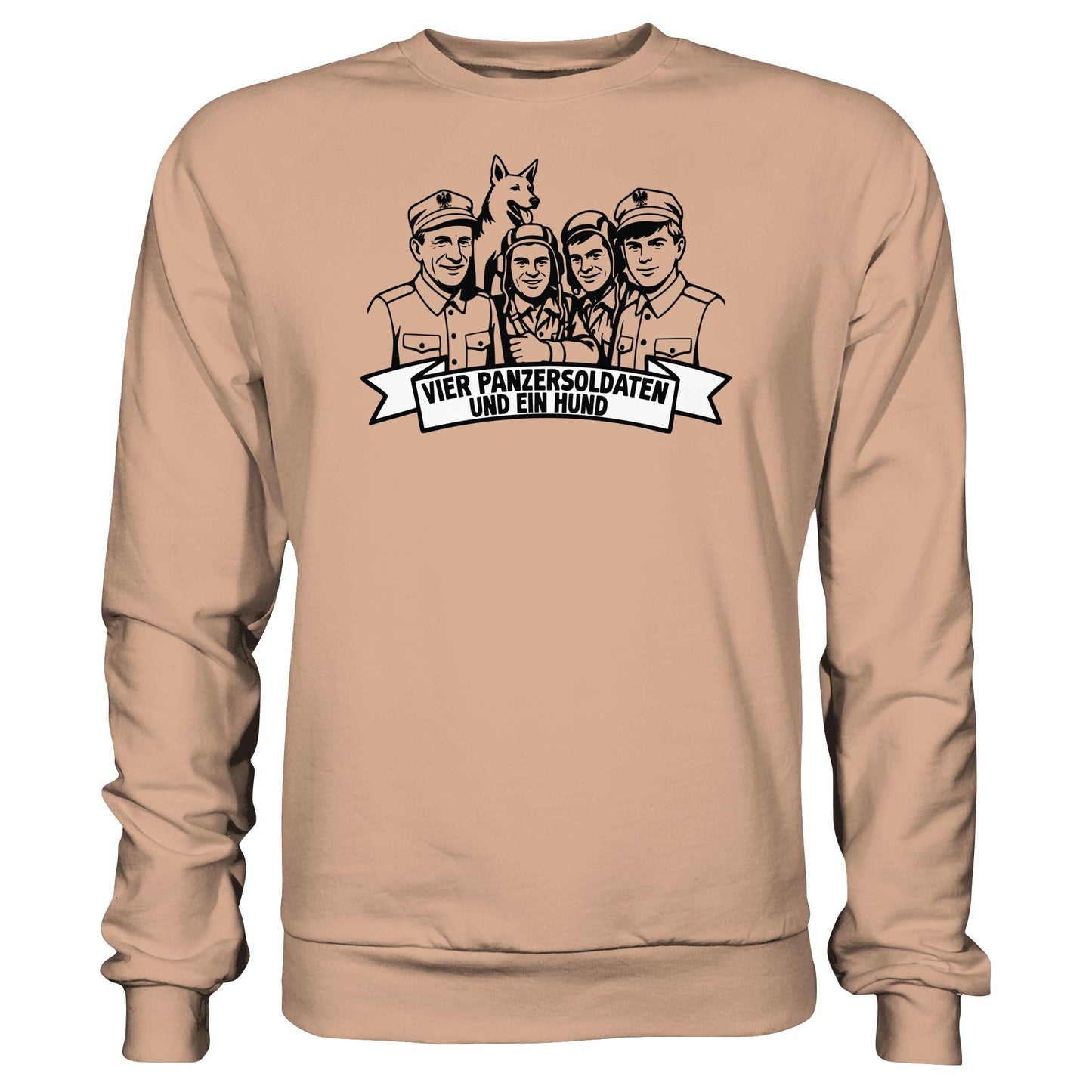 DDR Ostalgie Pullover Unisex • VIER PANZERSOLDATEN UND EIN HUND