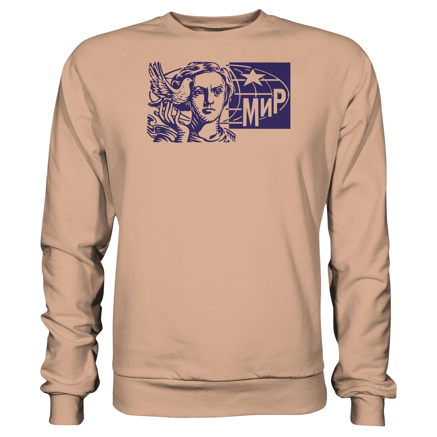 DDR Ostalgie Pullover Unisex • MIR - FRIEDEN (ORIGINAL BRIEFMARKE)