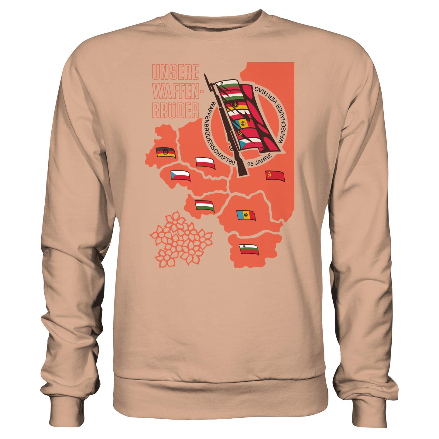 DDR Ostalgie Pullover Unisex • WAFFENBRÜDERSCHAFT80 - WARSCHAUER VERTRAG