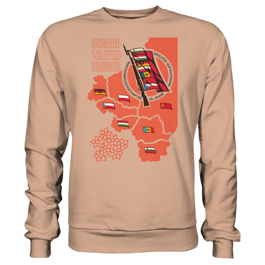 DDR Ostalgie Pullover Unisex • WAFFENBRÜDERSCHAFT80 - WARSCHAUER VERTRAG