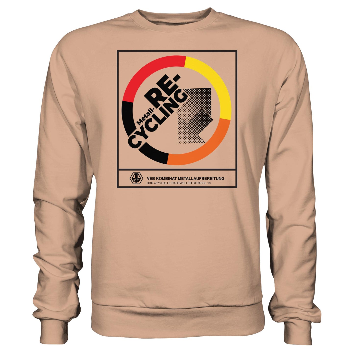 DDR Ostalgie Pullover Unisex • VEB KOMBINAT METALLAUFBEREITUNG HALLE