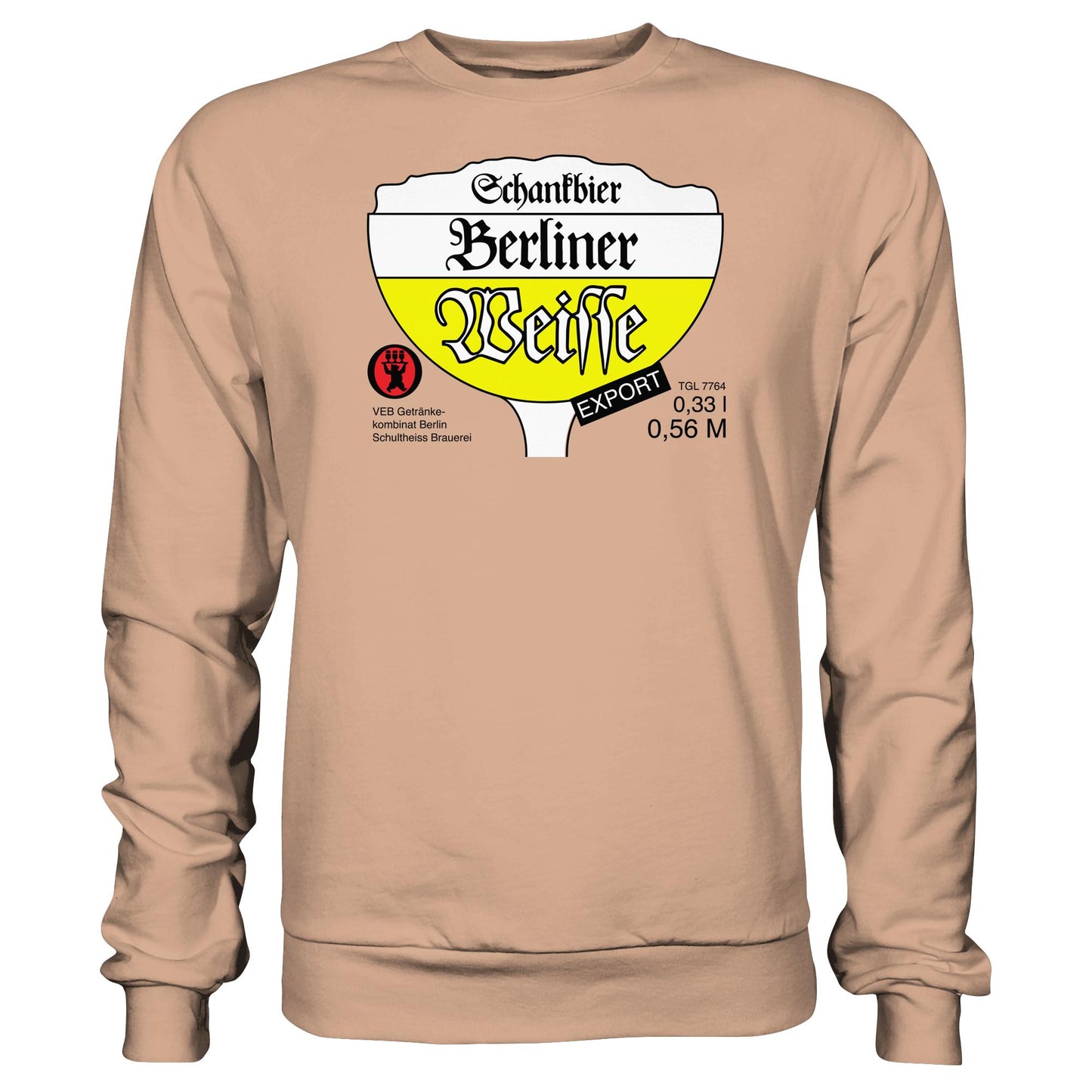 DDR Ostalgie Pullover Unisex • BERLINER WEISSE - VEB GETRÄNKEKOMBINAT BERLIN