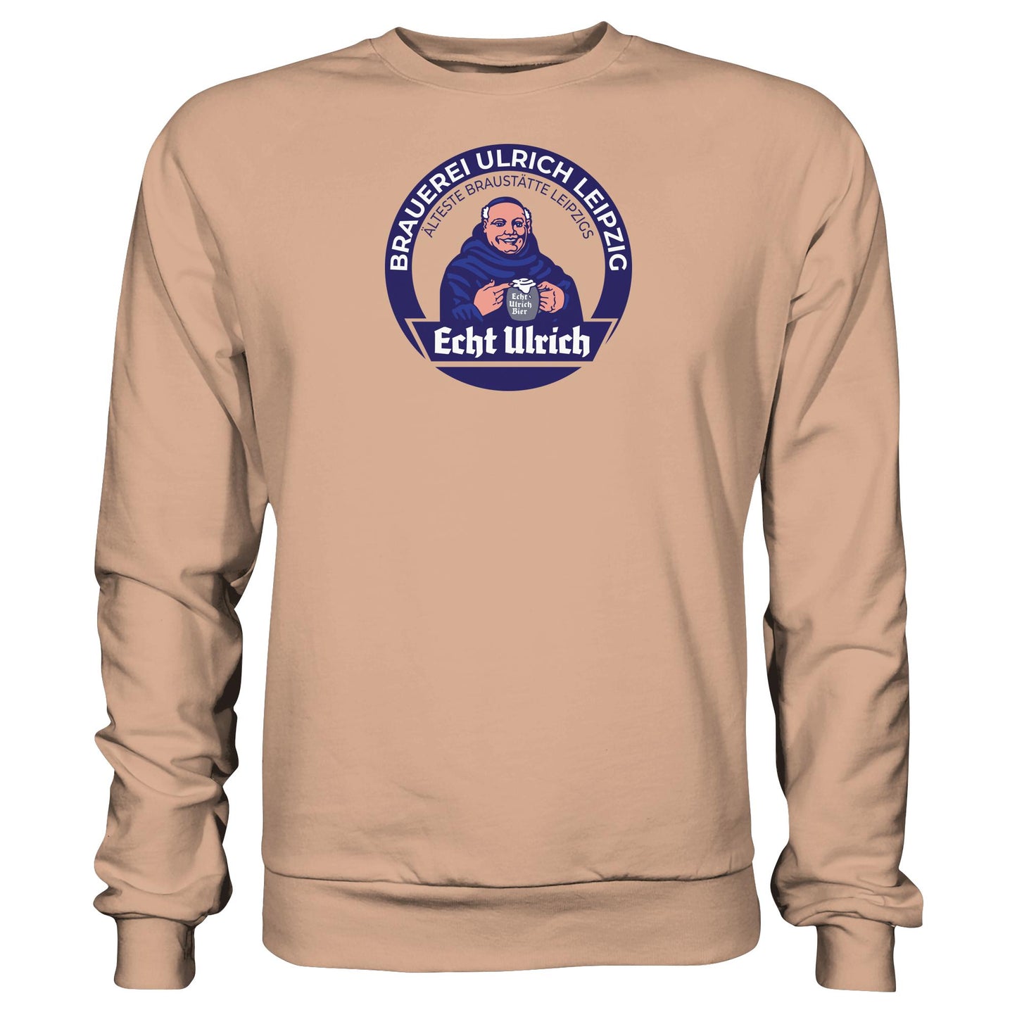 DDR Ostalgie Pullover Unisex • ECHT ULRICH BIER LEIPZIG (ORIGINAL BIERDECKEL)