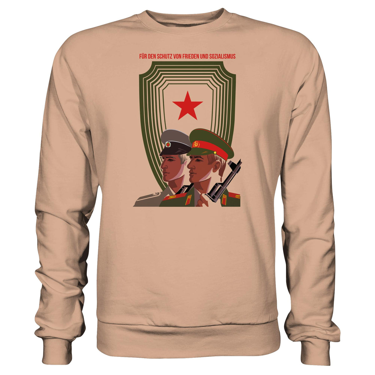 DDR Ostalgie Pullover Unisex • NVA UND CA - FÜR DEN SCHUTZ VON FRIEDEN