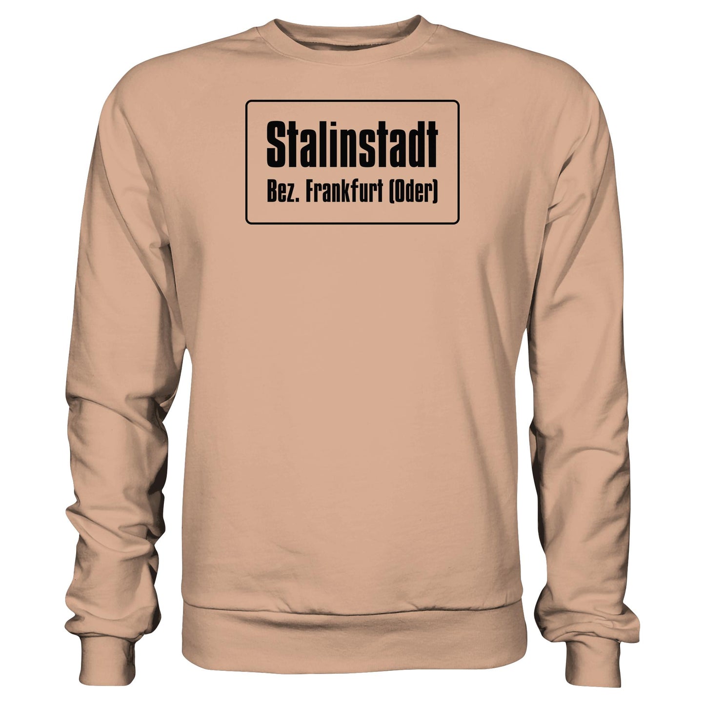 DDR Ostalgie Pullover Unisex • STALINSTADT - EISENHÜTTENKOMBINAT OST EKO (ORIGINAL-SCHILD)