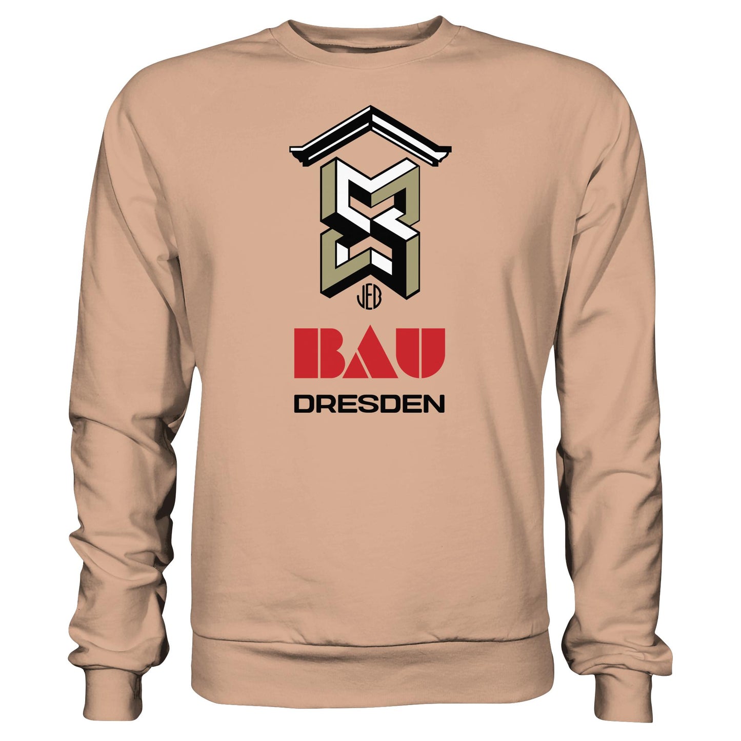 DDR Ostalgie Pullover Unisex • VEB BAU DRESDEN