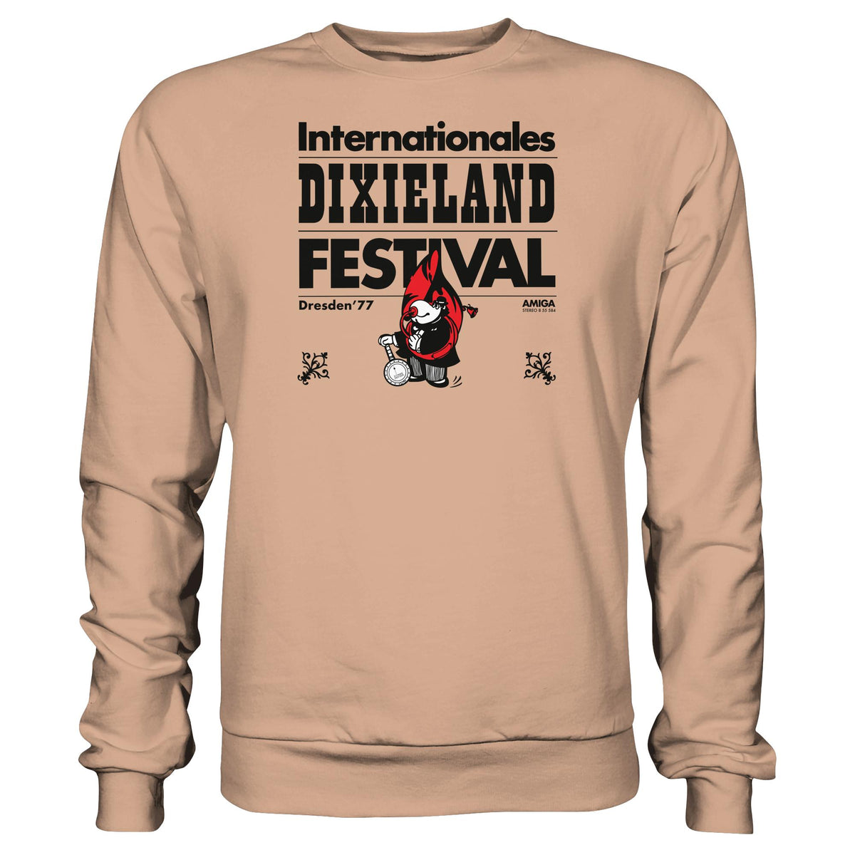 DDR Ostalgie Pullover Unisex • INTERNATIONALES DIXIELAND FESTIVAL DRESDEN 1977