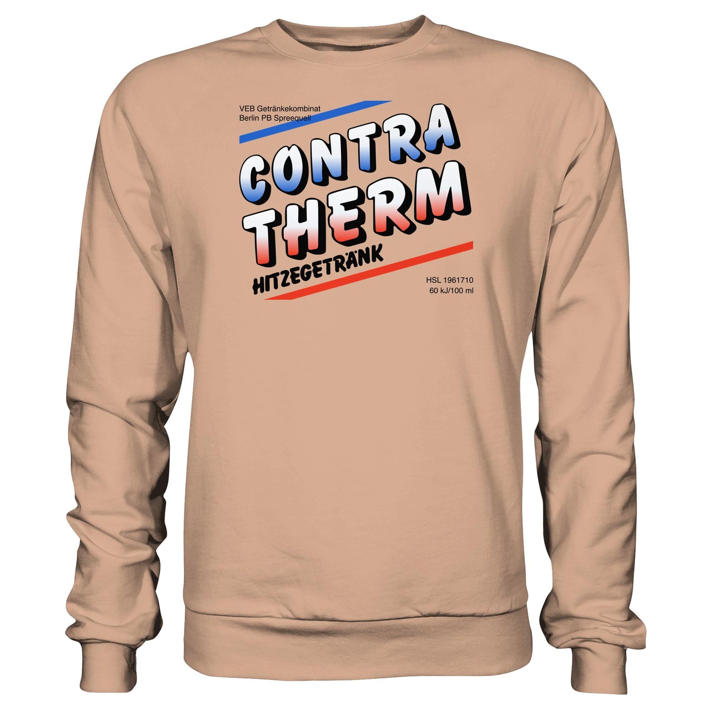 DDR Ostalgie Pullover Unisex • CONTRA THERM - VEB GETRÄNKEKOMBINAT BERLIN SPREEQUELL