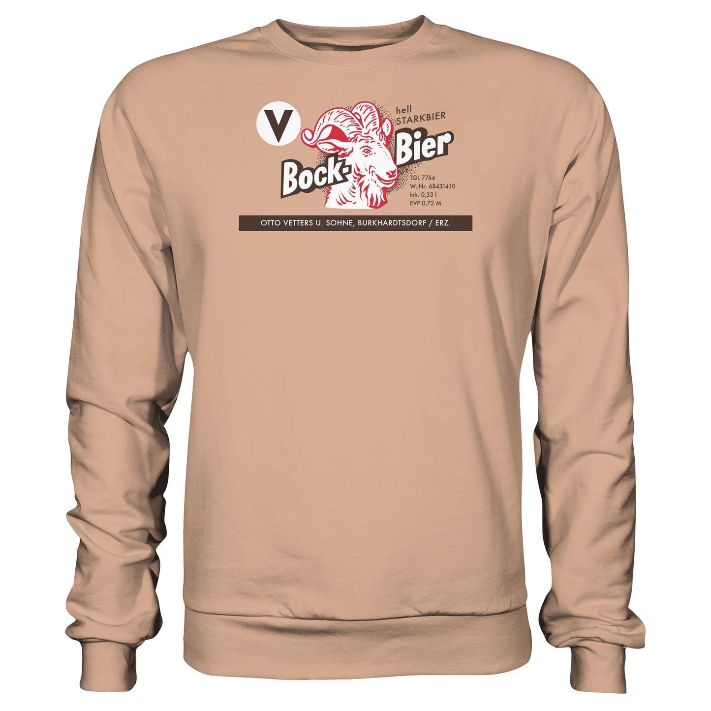 DDR Ostalgie Pullover Unisex • BOCKBIER - OTTO VETTERS ERZGEBIRGE