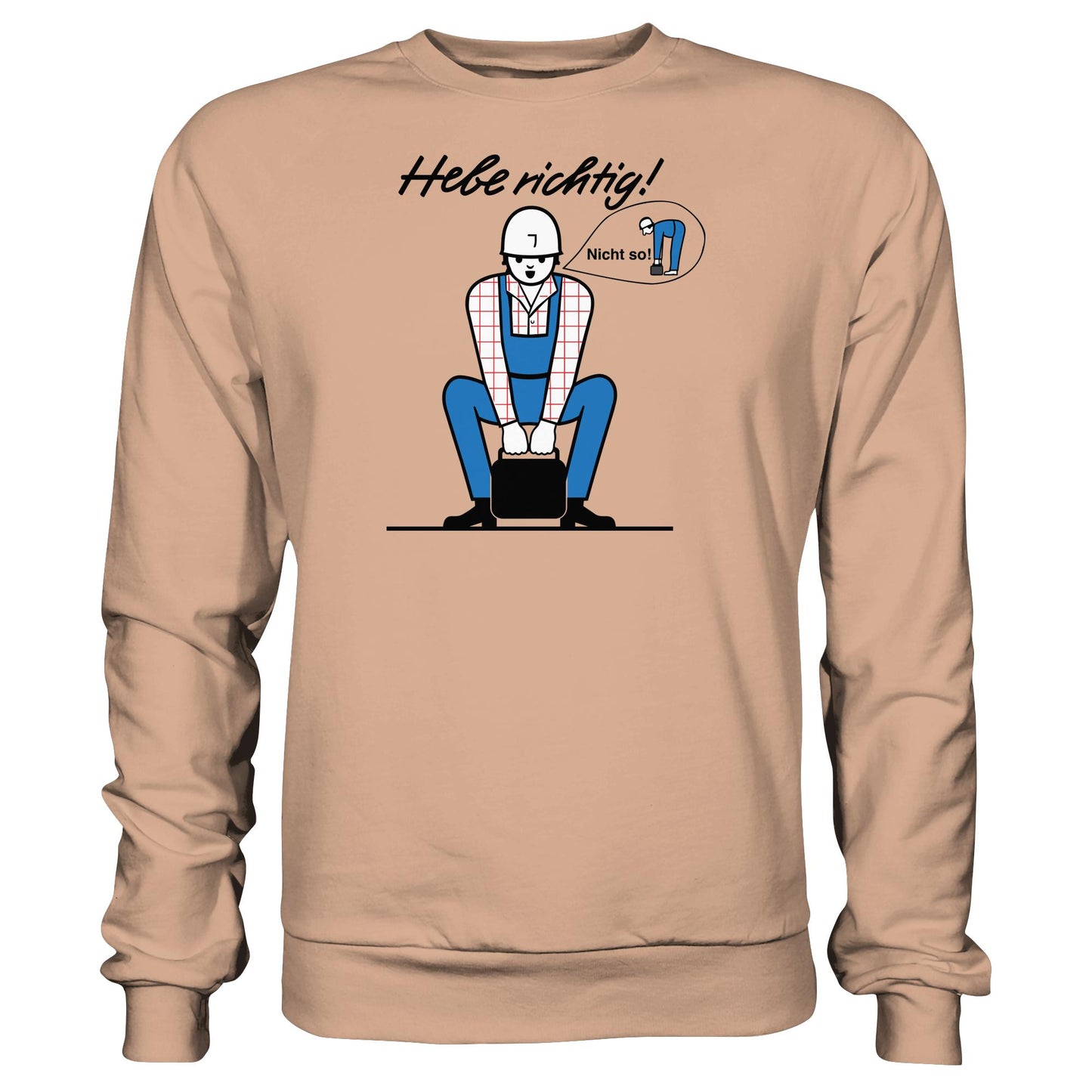 DDR Ostalgie Pullover Unisex • HEBE RICHTIG! (ORIGINAL SCHILD)