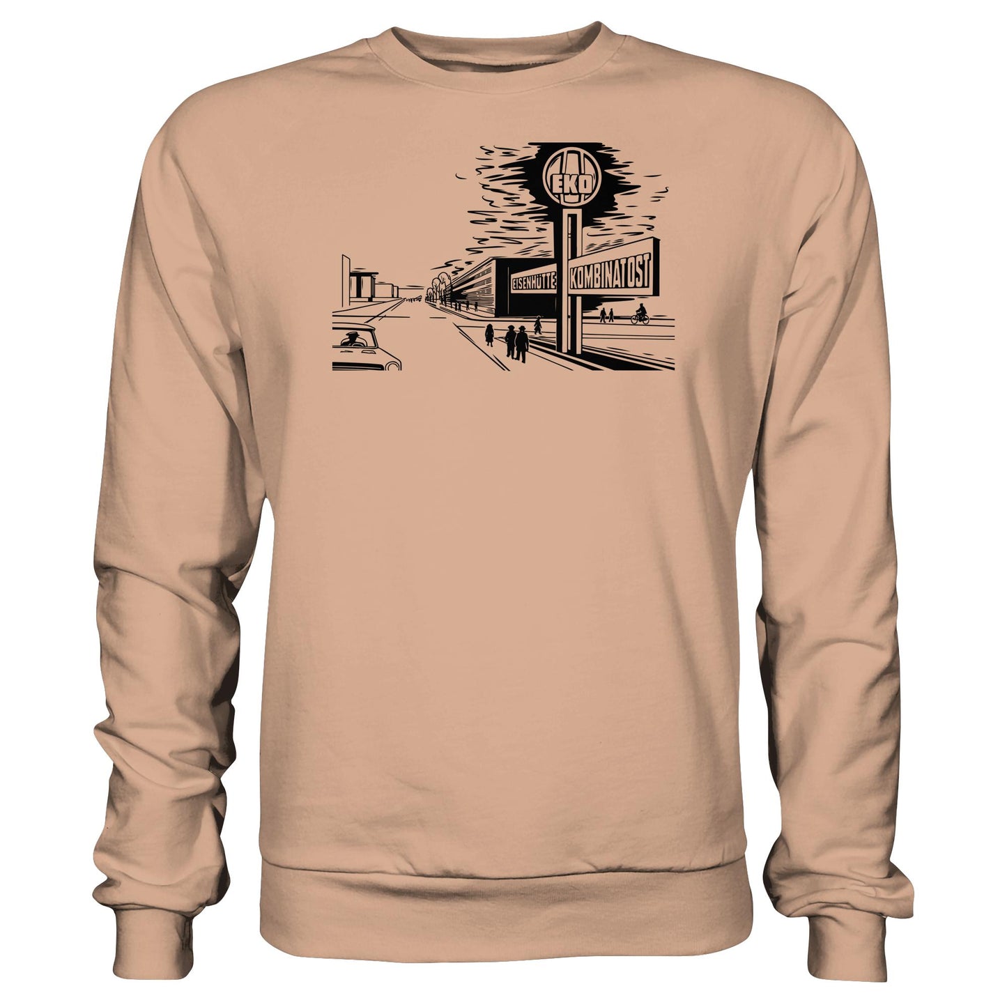 DDR Ostalgie Pullover Unisex • EISENHÜTTENKOMBINAT OST (EKO) - ORIGINAL POSTSTEMPEL