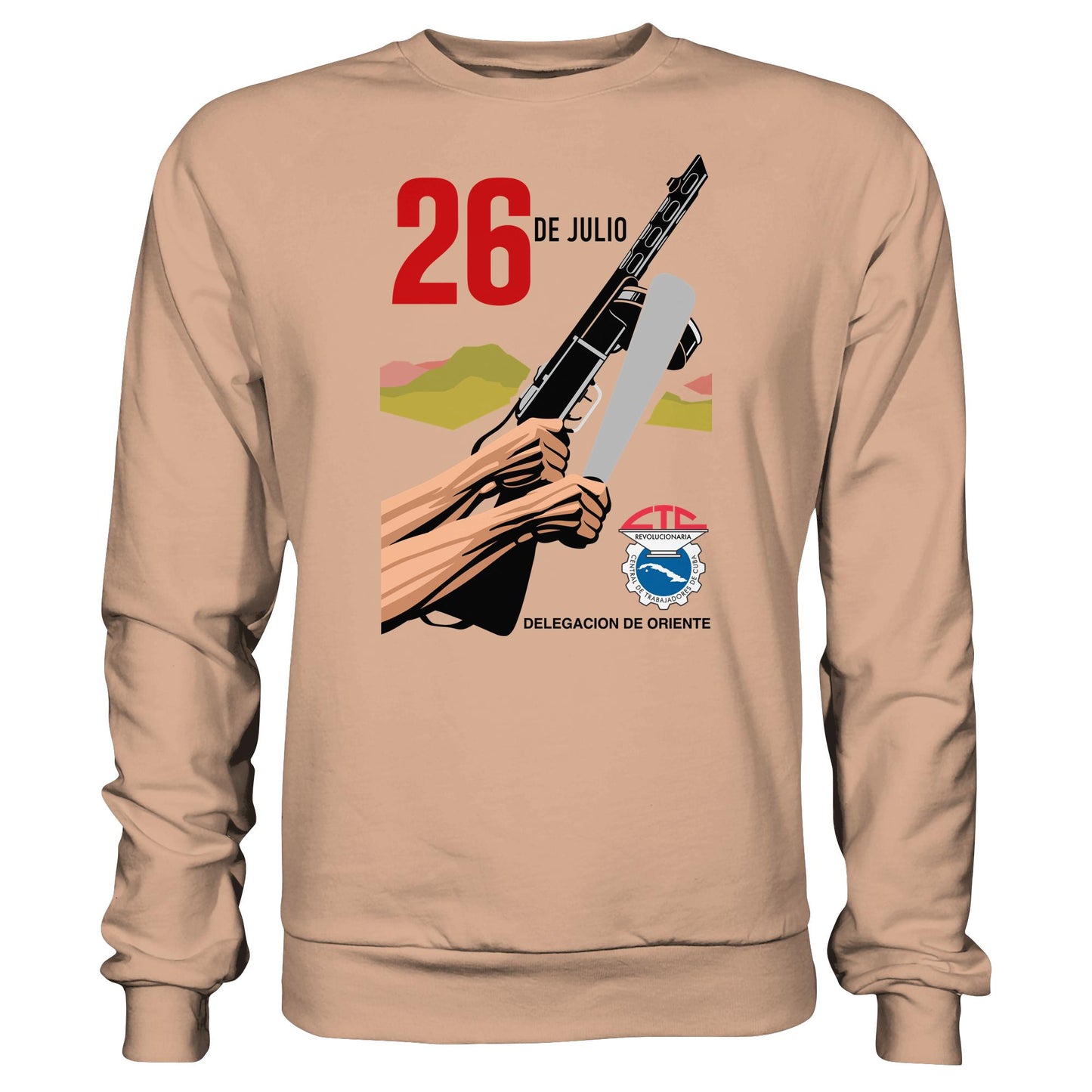 DDR Ostalgie Pullover Unisex • BEWEGUNG DES 26. JULI, KUBA (ORIGINAL POSTER)