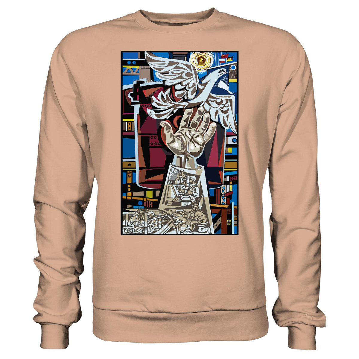 DDR Ostalgie Kapuze / Hoodie Unisex • WALTER WOMACKA - MOSAIK MAGISTRALE EISENHÜTTENSTADT (1965)