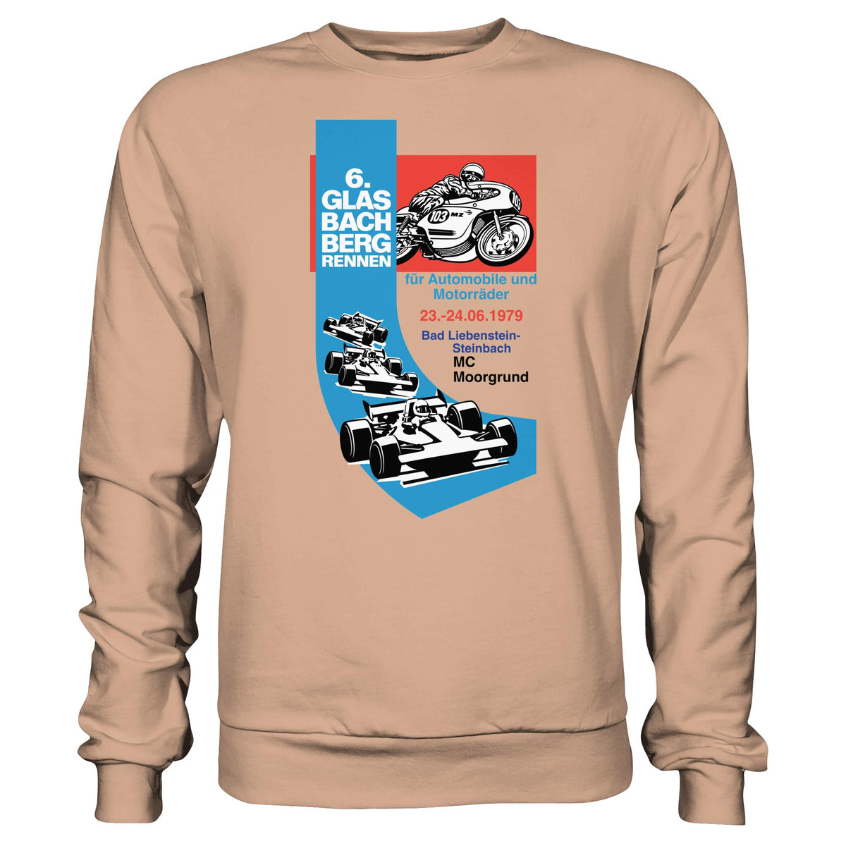 DDR Ostalgie Pullover Unisex • 6. GLASBACHBERGRENNEN 1979