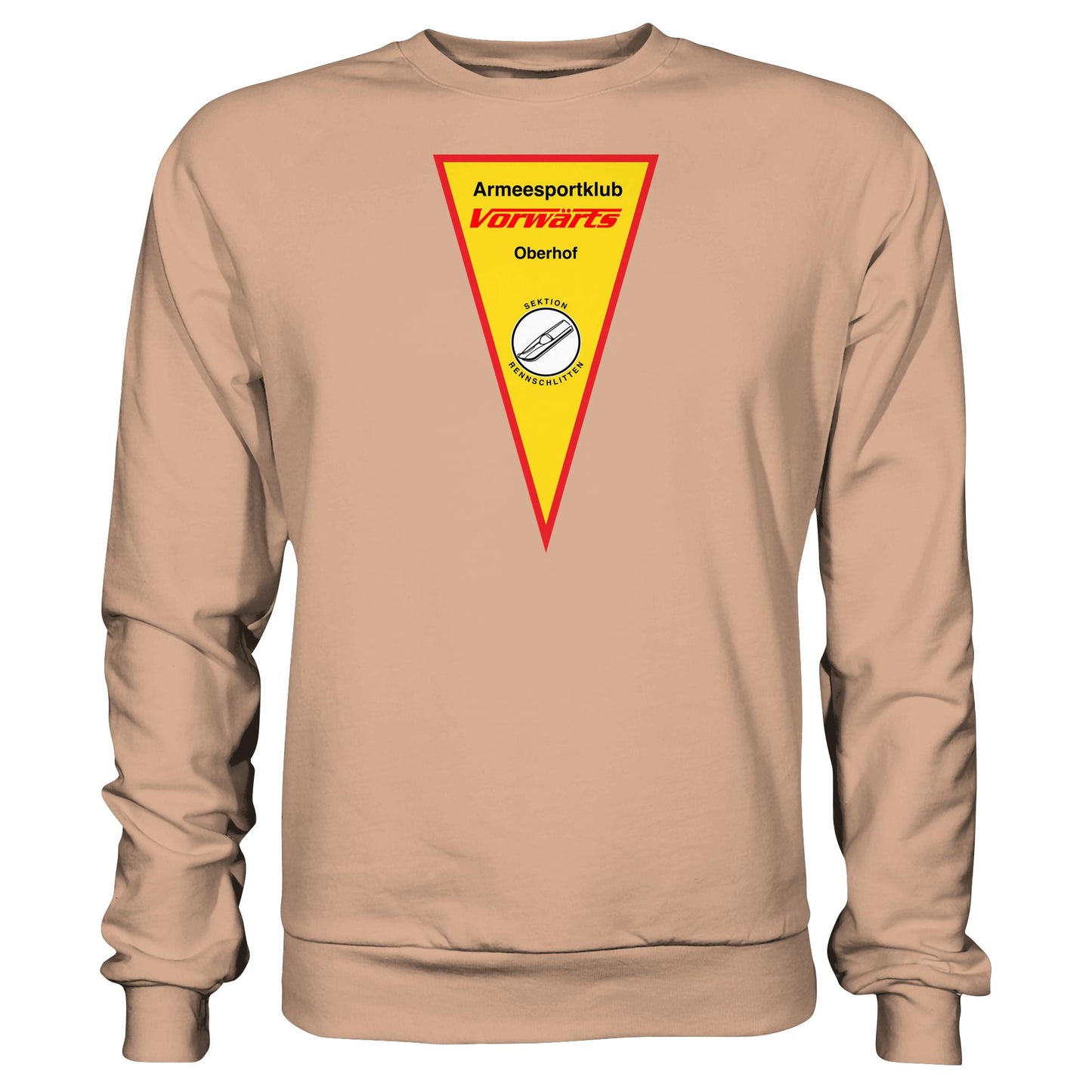 DDR Ostalgie Pullover Unisex • ARMEESPORTKLUB VORWÄRTS OBERHOF - RENNSCHLITTEN