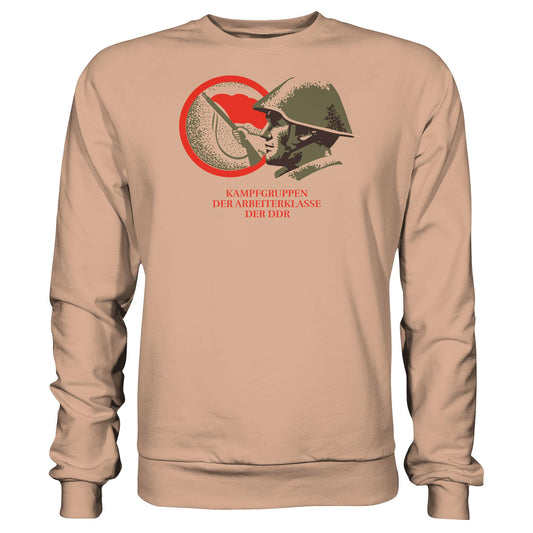 DDR Ostalgie Pullover Unisex • KAMPFGRUPPEN DER ARBEITERKLASSE (ORIGINAL BRIEFMARKE)