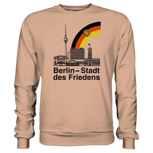 DDR Ostalgie Pullover Unisex • BERLIN - STADT DES FRIEDENS (ORIGINAL POSTSTEMPEL)
