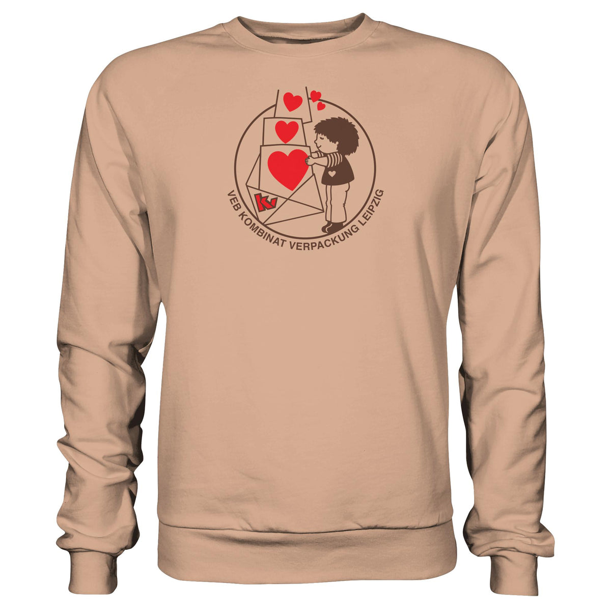 DDR Ostalgie Pullover Unisex • VEB KOMBINAT VERPACKUNG LEIPZIG