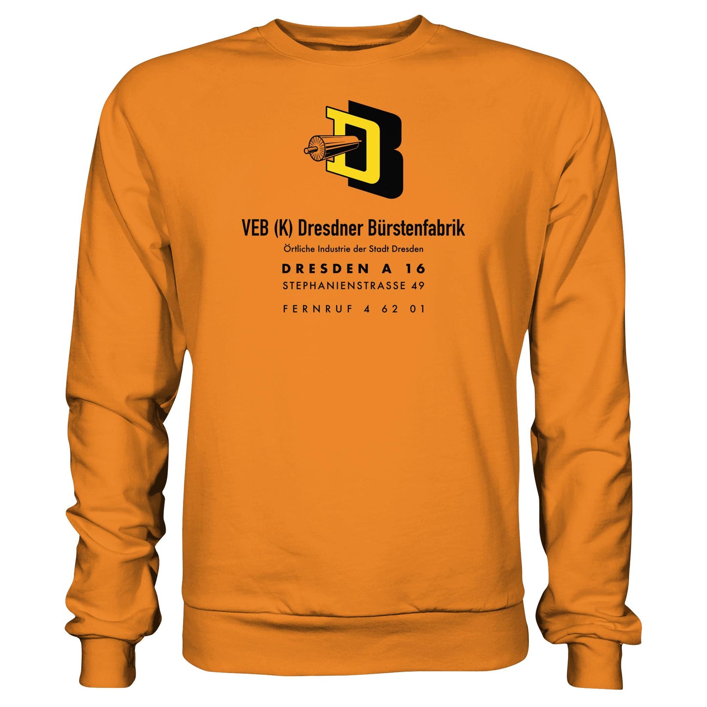 DDR Ostalgie Pullover Unisex • VEB DRESDNER BÜRSTENFABRIK