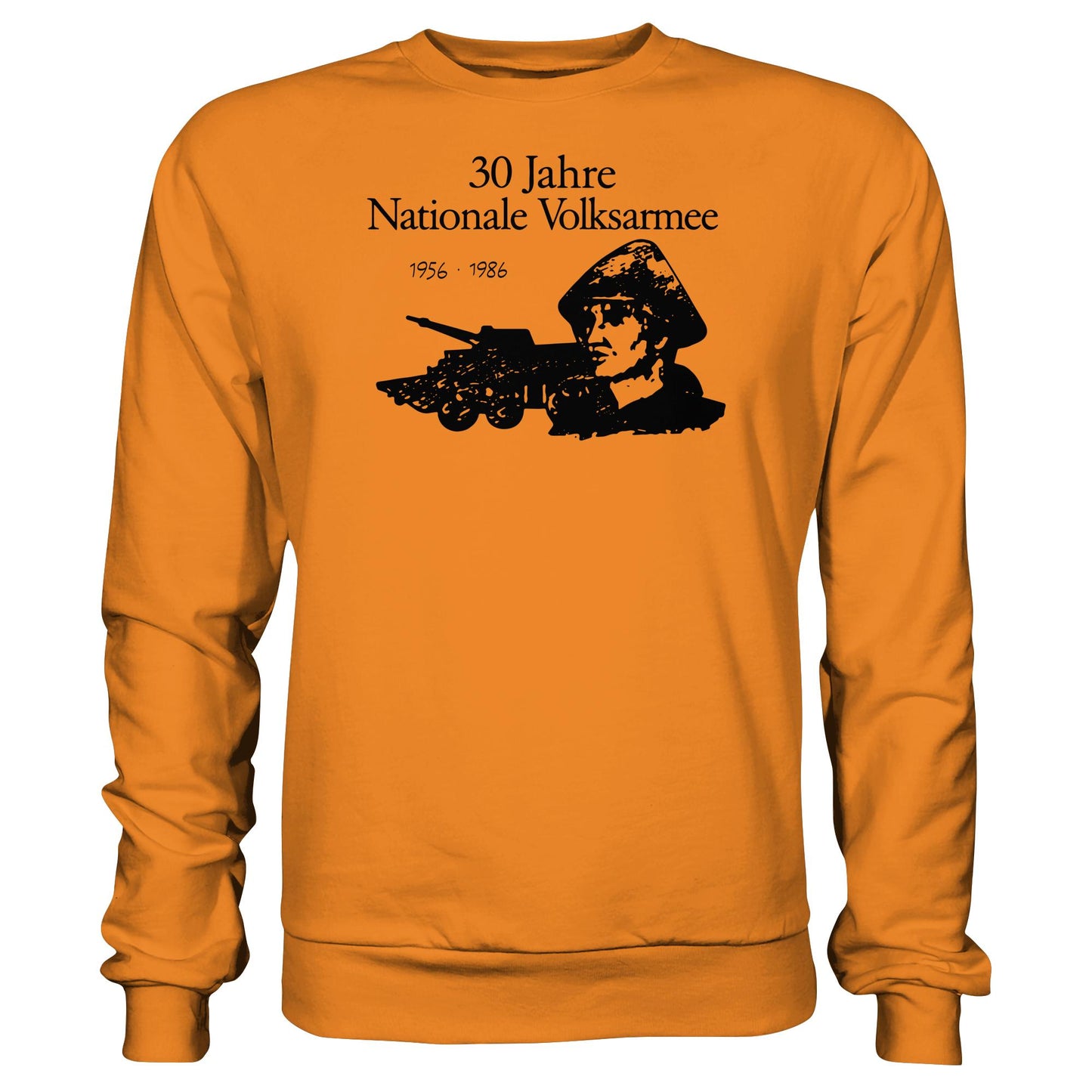 DDR Ostalgie Pullover Unisex • 30 JAHRE NATIONALE VOLKSARMEE (ORIGINAL BRIEFMARKE)