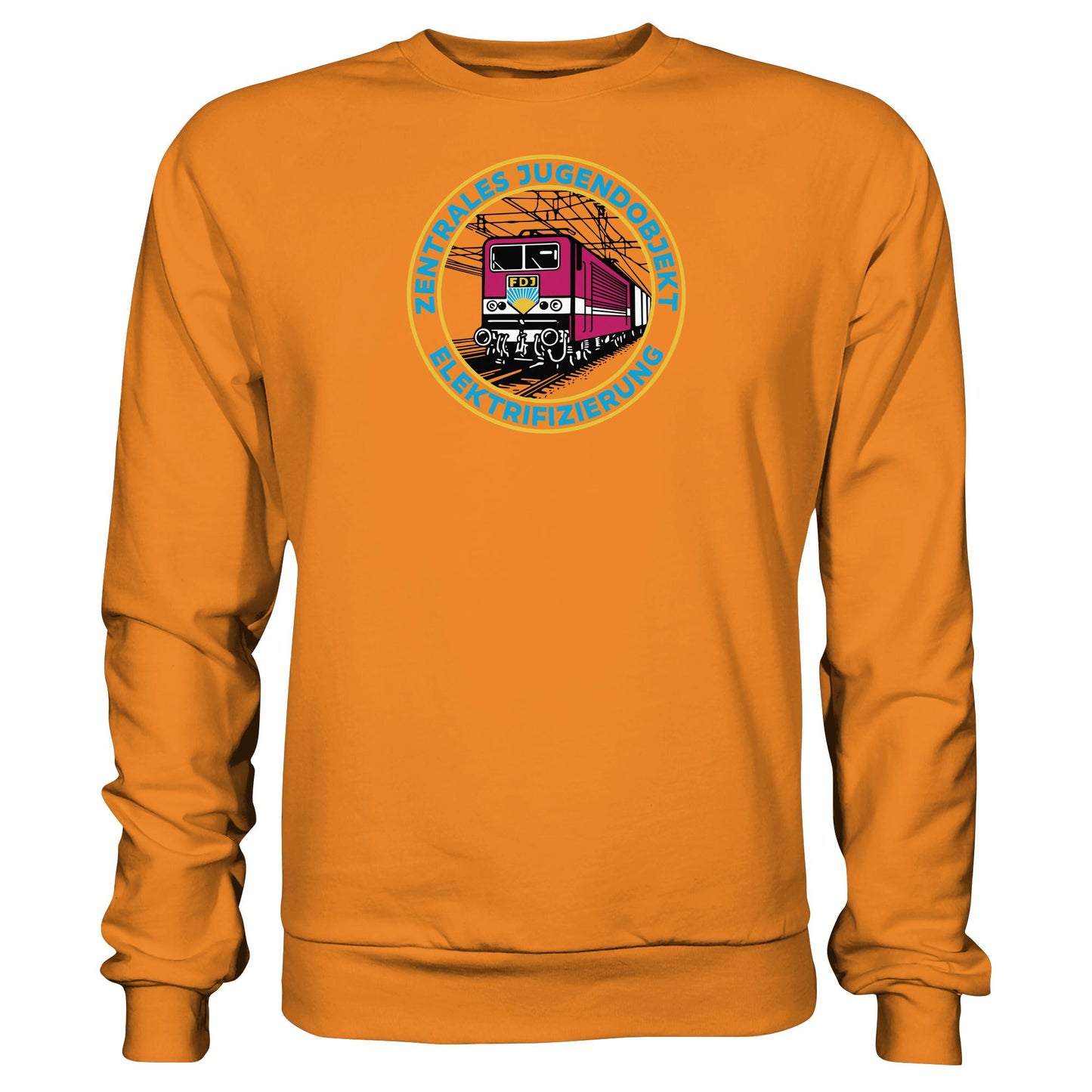 DDR Ostalgie Pullover Unisex • DR - FDJ ZENTRALES JUGENDOBJEKT ELEKTRIFIZIERUNG