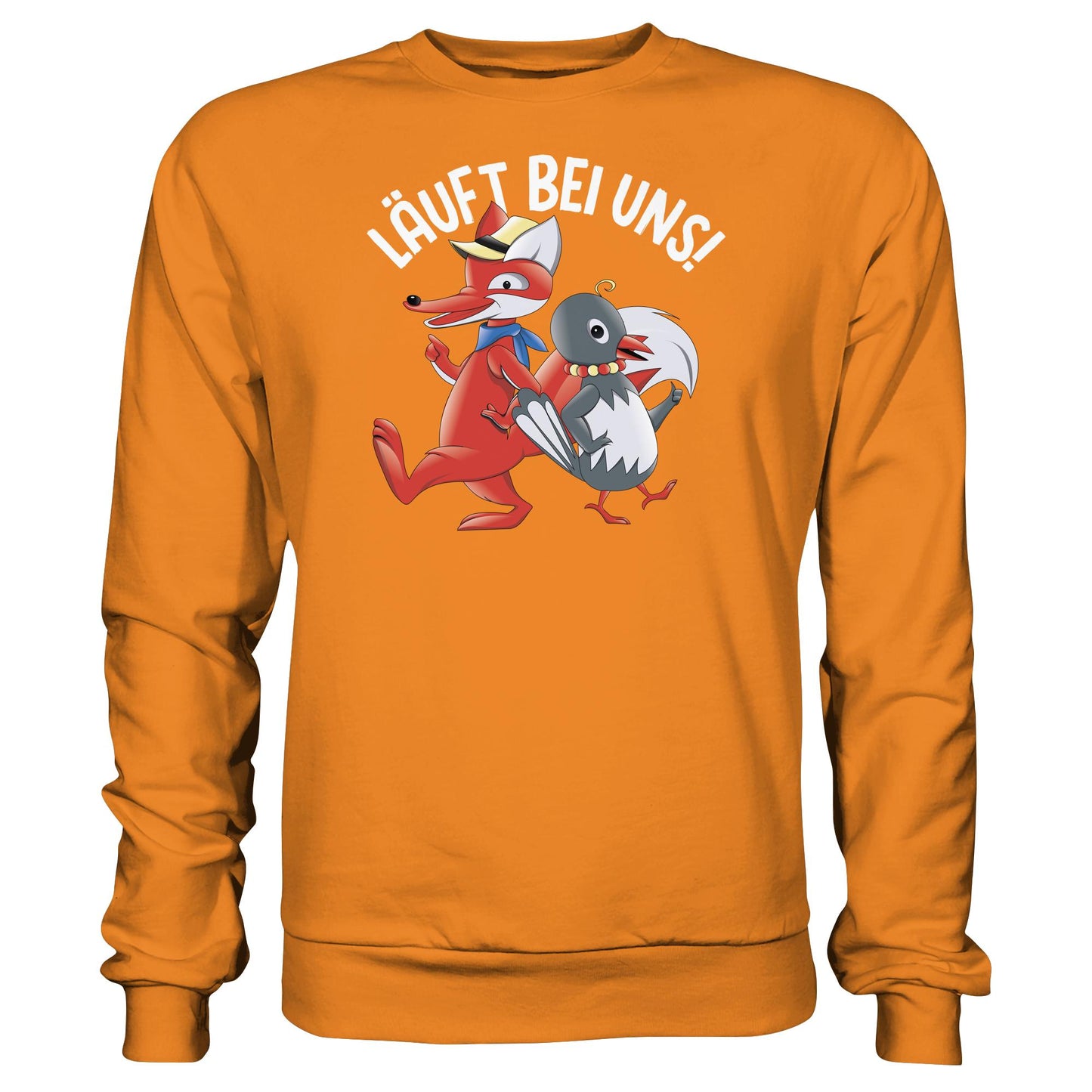 DDR Ostalgie Pullover Unisex • UNSER SANDMÄNNCHEN - HERR FUCHS & FRAU ELSTER, LÄUFT BEI UNS!