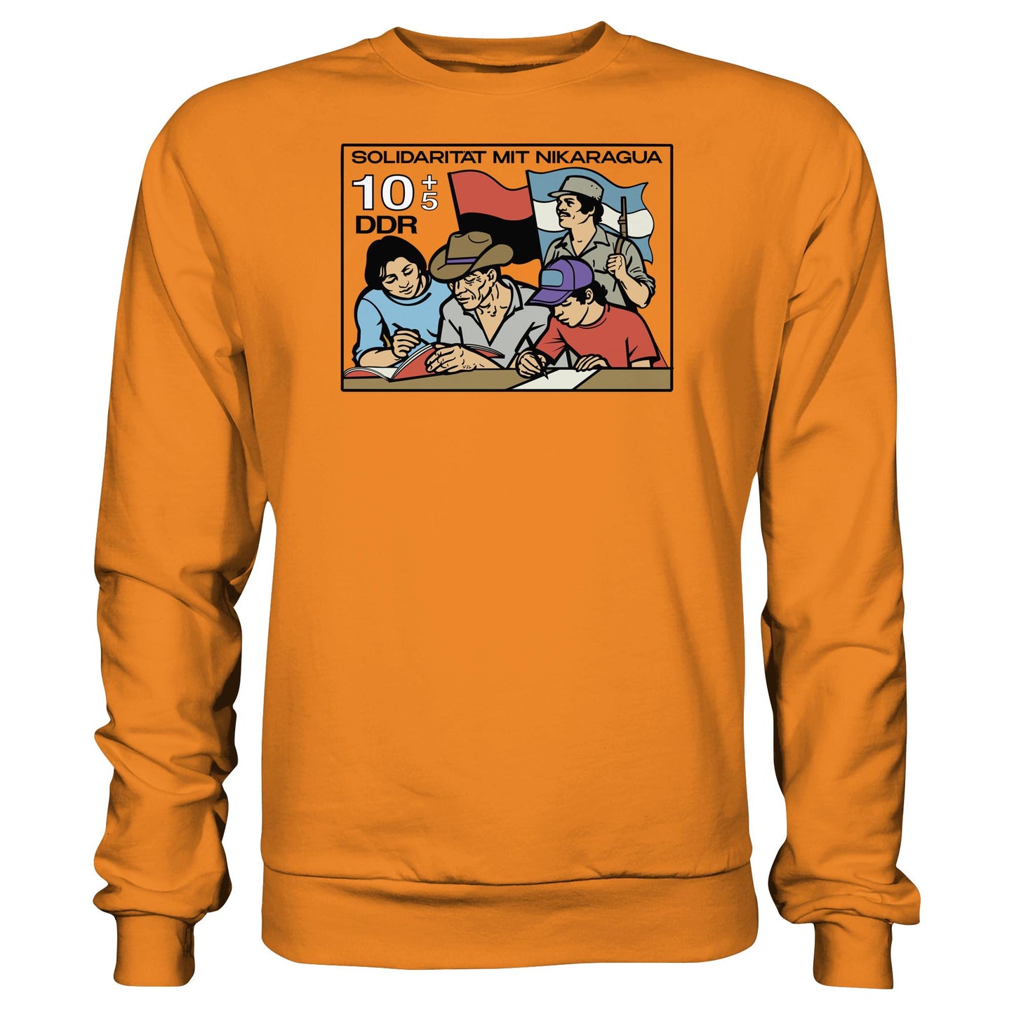 DDR Ostalgie Pullover Unisex • SOLIDARITÄT MIT NIKARAGUA (DDR-BRIEFMARKE)