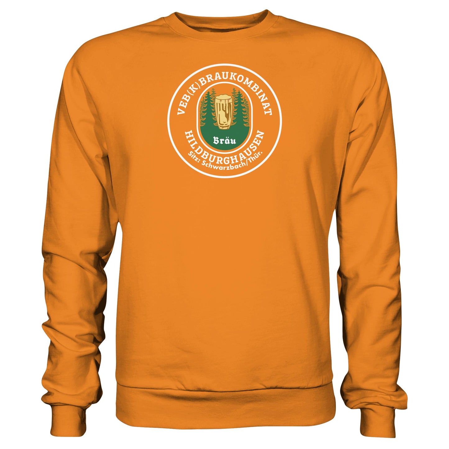 DDR Ostalgie Pullover Unisex • VEB BRAUKOMBINAT HILDBURGHAUSEN BIER