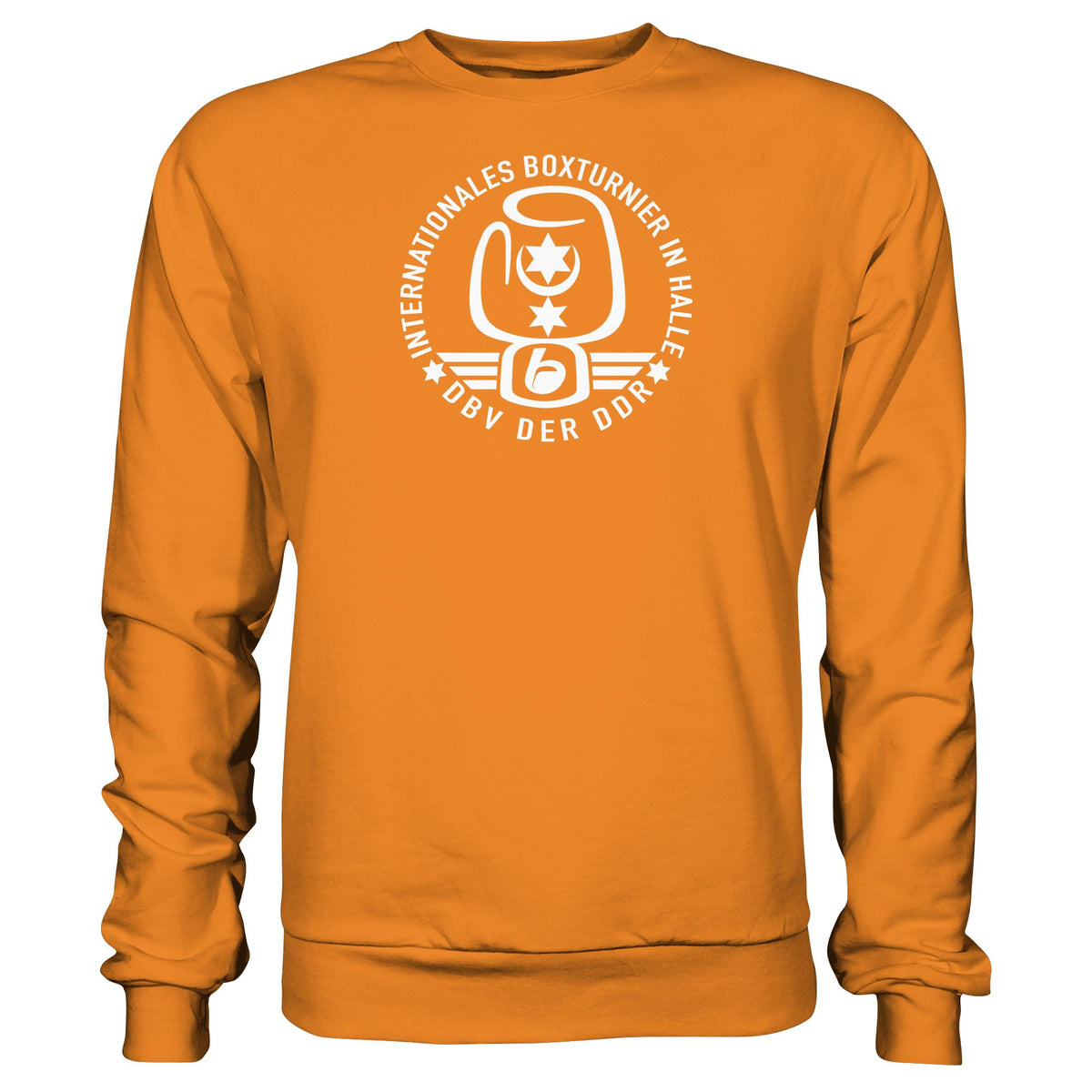 DDR Ostalgie Pullover Unisex • INTERNATIONALES BOXTURNIER HALLE - DBV DER DDR