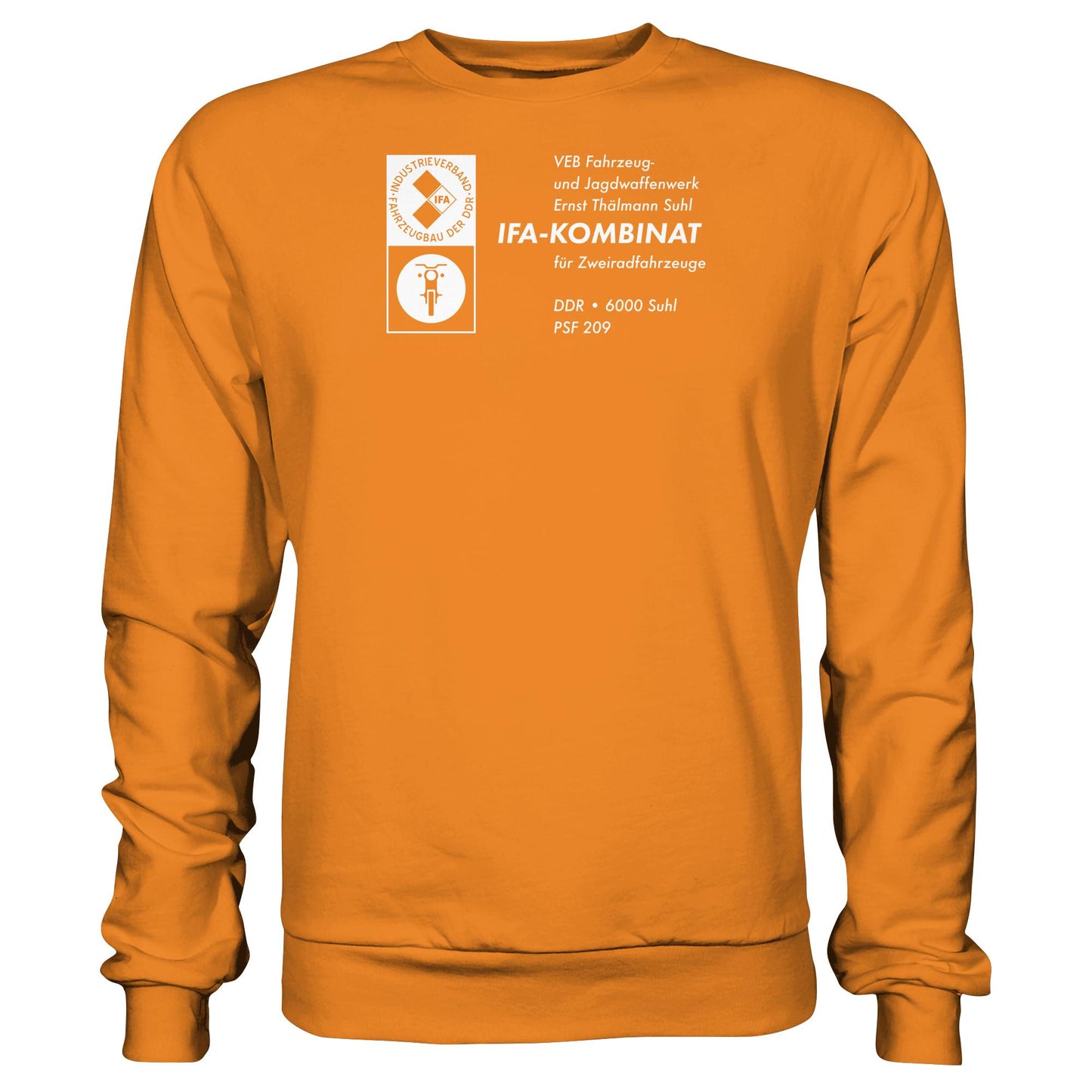 DDR Ostalgie Pullover Unisex • VEB FAHRZEUG- UND JAGDWAFFENWERK ERNST THÄLMANN SUHL