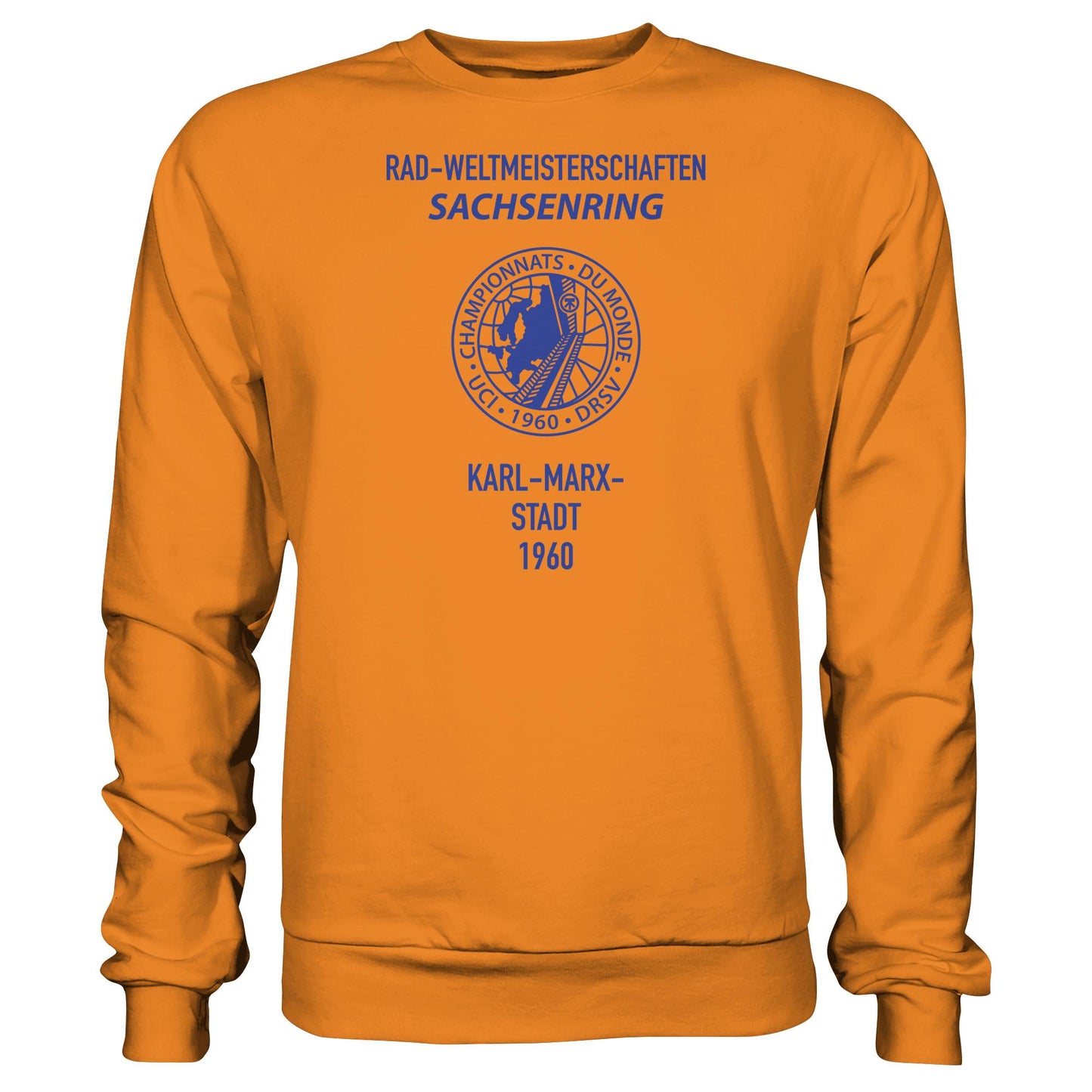 DDR Ostalgie Pullover Unisex •  RADWELTMEISTERSCHAFTEN SACHSENRING, KARL-MARX-STADT 1960