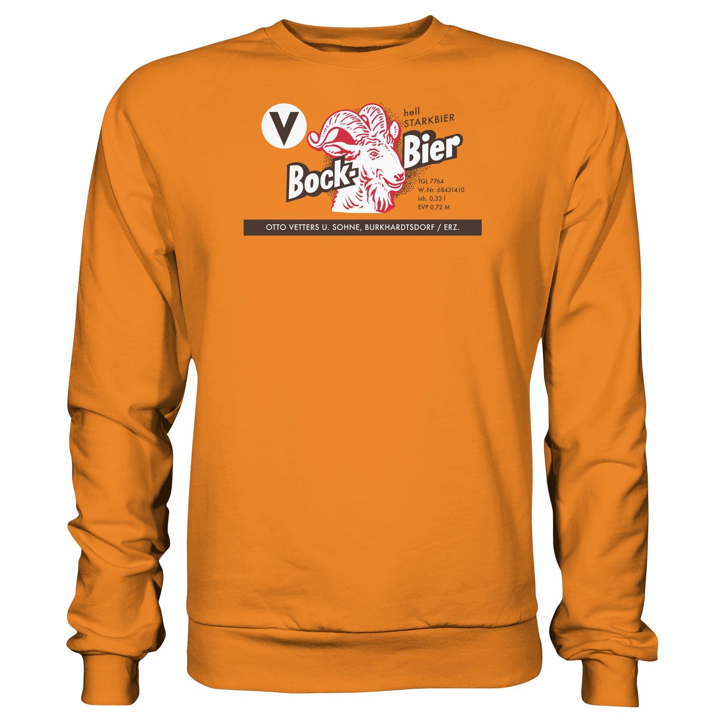 DDR Ostalgie Pullover Unisex • BOCKBIER - OTTO VETTERS ERZGEBIRGE