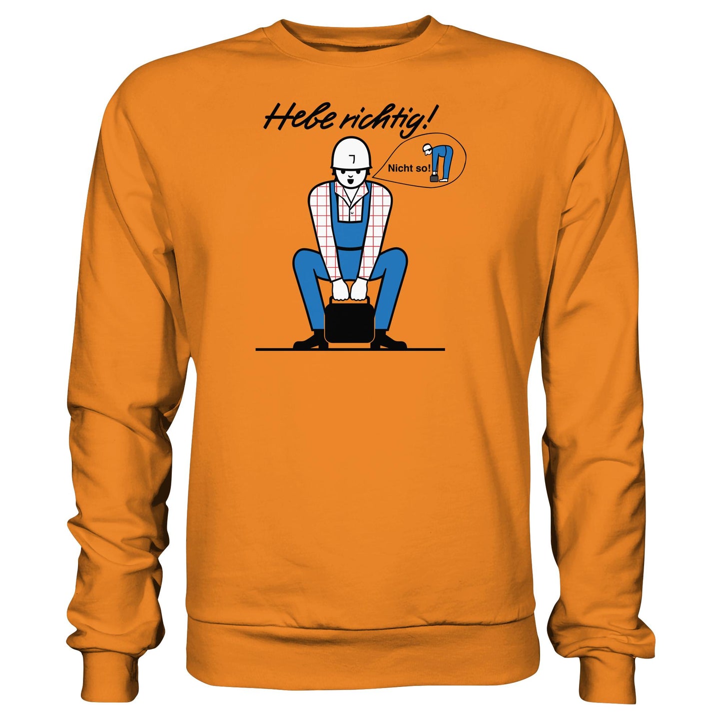 DDR Ostalgie Pullover Unisex • HEBE RICHTIG! (ORIGINAL SCHILD)